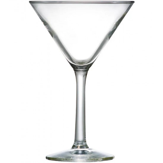 Taca Martini 225ml 16cm Altura 10,7cm Diametro em Vidro